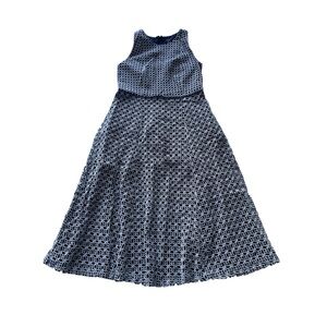 Ann‎ Taylor Wmn’s 8 Double Eyelet Sleeveless Midi Dress
